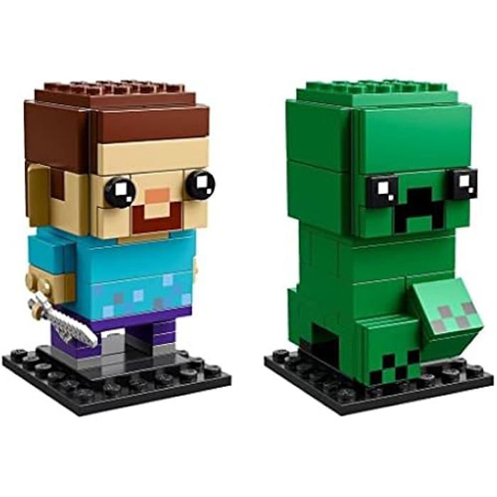 Figurines de construction - LEGO - 41612 - Pack 2 BrickHeadz Minecraft - Pioche et épée amovibles - Ht >7 cm Reconditionné - Lego reconditionné disponible sur Cdiscount Seconde Vie