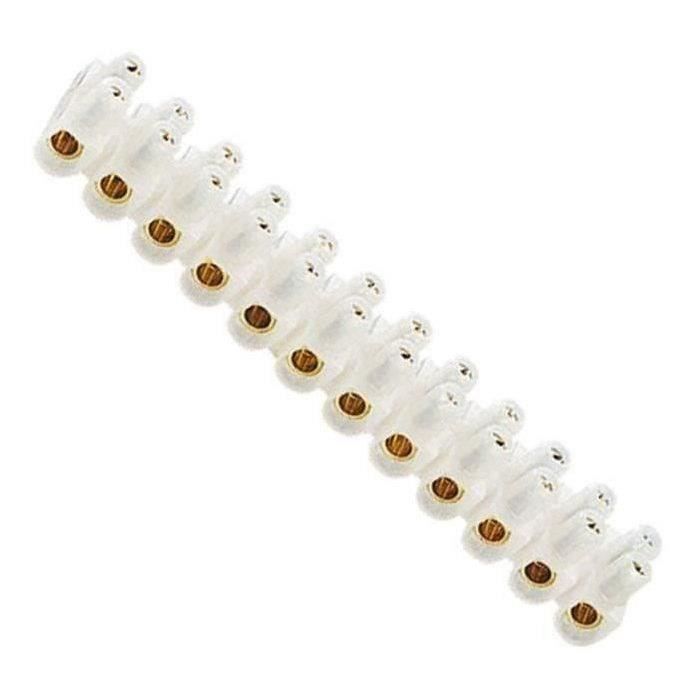 Barrette de raccordement Nylbloc - 16 mm² - blanc