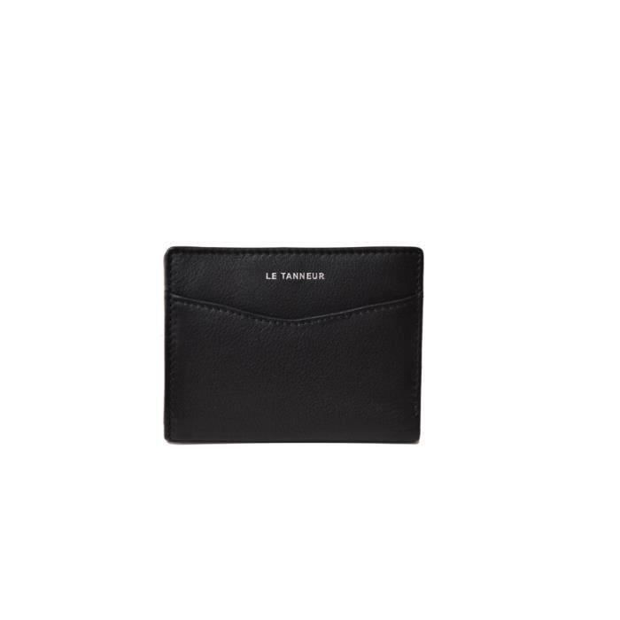 Pochette Porte-carte Routière Le Tanneur, Cuir Noir Vintage Années 60 - TBEG