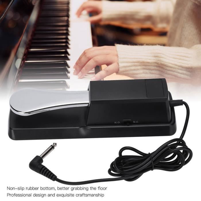 Lv.life Pédale de maintien de sustain en métal ABS universel pour claviers  portables électroniques de piano numérique - Cdiscount Instruments de  musique