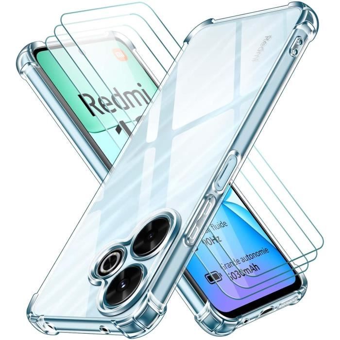Coque Transparente + 2 Verres Trempés Pour Xiaomi Poco X5 / X5 Pro - Neuf