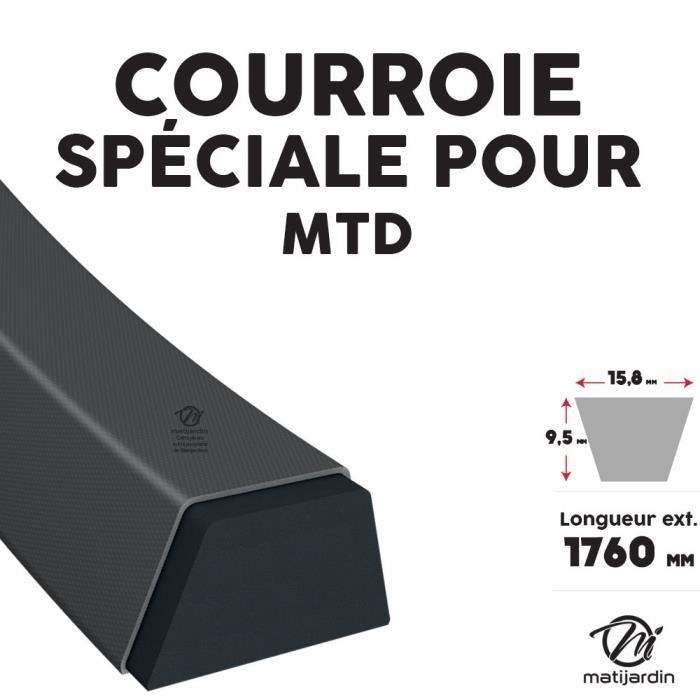 Courroie tondeuse MTD 11ch 754-0276 Courroie de coupe 30 754-0328