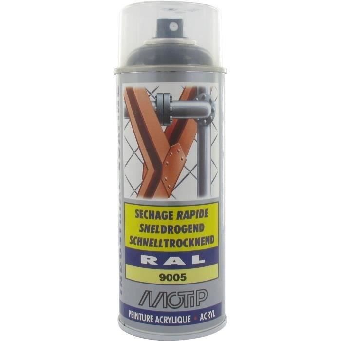 Peint acryliq séch rapide Noir prof BRIL RAL9005