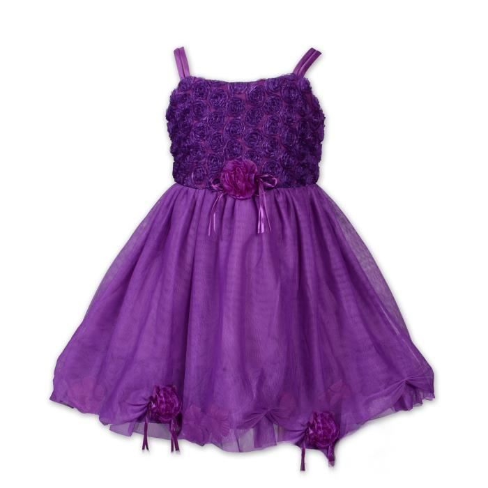 Cinda Robe De Soiree Pour Bebe Fille Violet 2 3 Ans Violet Cdiscount Pret A Porter