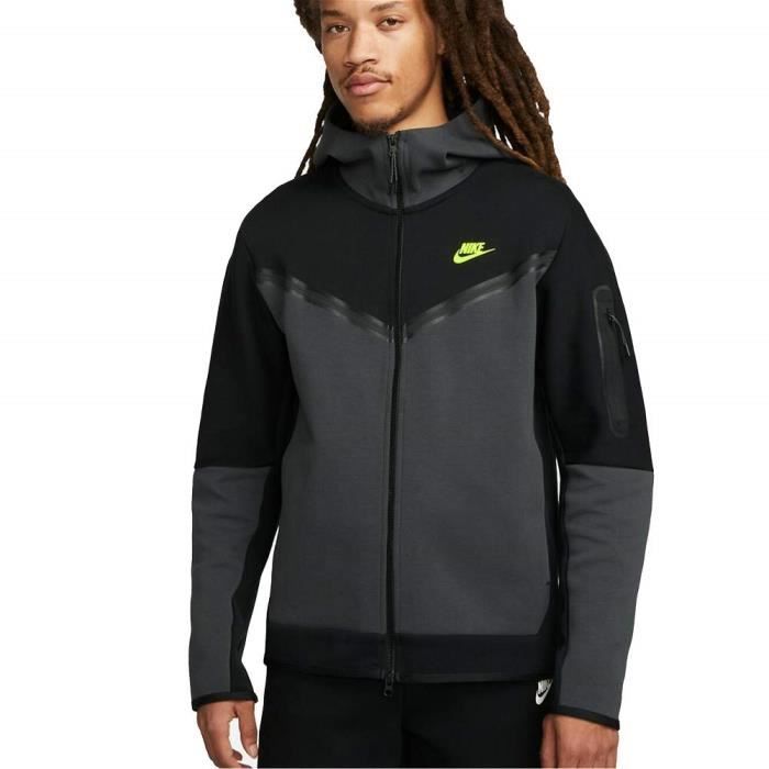Nike Sweat à Capuche et Zip pour Homme Sportswear Tech Fleece Noir DV0537-011