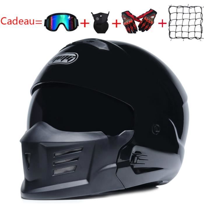 Casque Moto Modulable Harley de Marque MMG Adulte Casque vintage