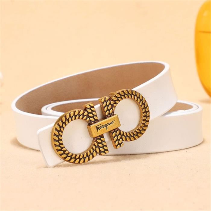 Ceinture Cuir Véritable Western - Boucle Alliage Style Rétro, Tailles 110 à 130 Cm - Neuve Avec étiquettes