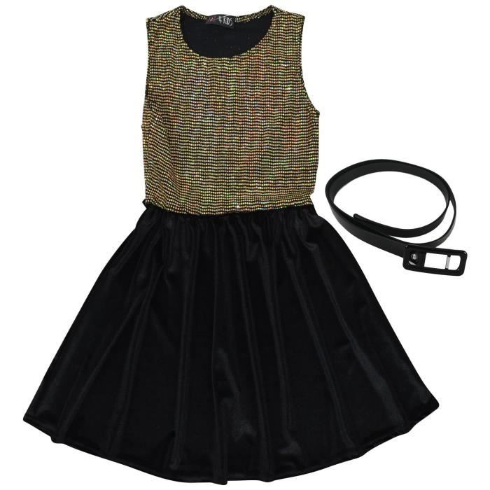 Neteson Robes Été Filles Sans Manches Trapeze Robe De Soirée Elégante Pour Enfants Anniversaire Mariage Bal Fête Décontractées 6-15 Ans