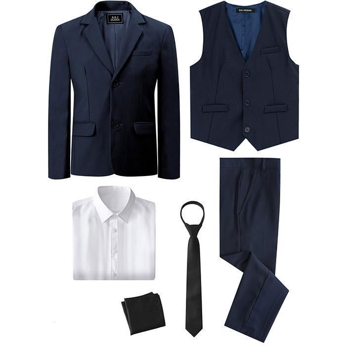 Costume Enfant Pièces pour Mariage ou Cérémonie Bleu Marine