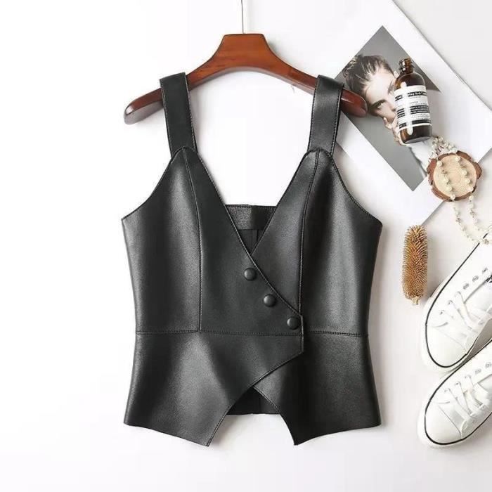 Gilet Femme Sans Manches En Faux Daim Avec Franges – Style Cowboy Décontracté, Sans Boutons (tailles S-XXL)