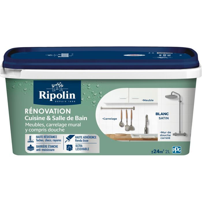 Ripolin Peinture rénovation cuisine et salle de bain cassé 2 - vue 2