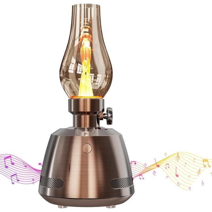 Lanterne Tempête à Pétrole En Métal | Capacité 90 Ml, Hauteur 19 Cm | Décoration Rétro Intérieur/extérieur (noir)