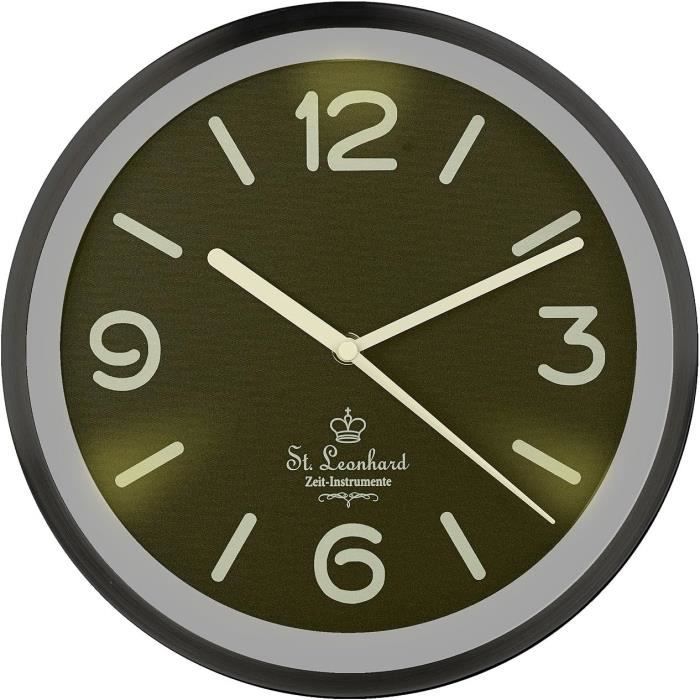 Horloge Murale à Quartz avec éclairage Automatique du Cadran