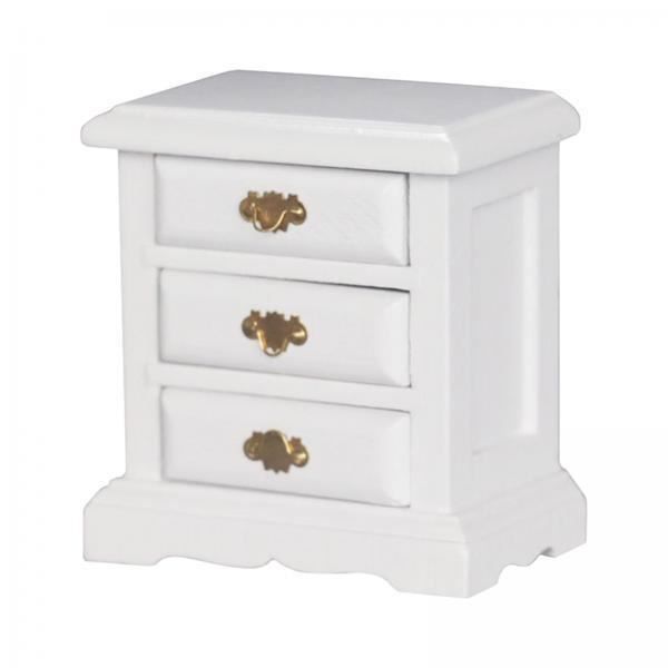 2x 112 Dollshouse Bedside Furniture, NightStand Dollhouse Furniture