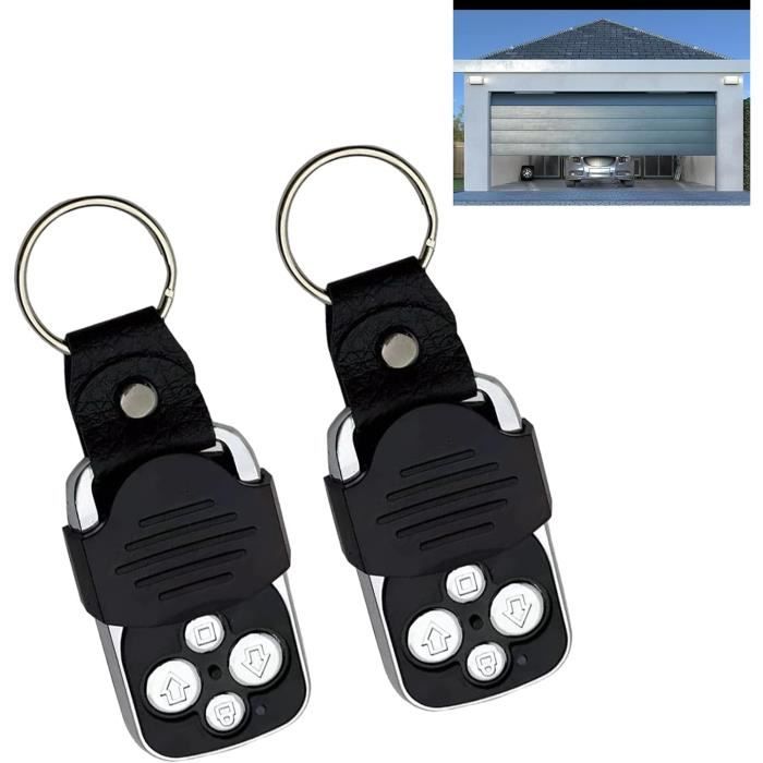 Télécommande De Garage Universelle 433 MHz - Cloneur 2 Pièces, 4 Boutons - Compatible Portes, Volets