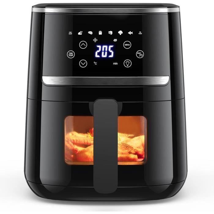 Friteuse Sans Huile Panana XL 7,5L - 8 Programmes Automatiques - Écran Tactile LED - 1500W