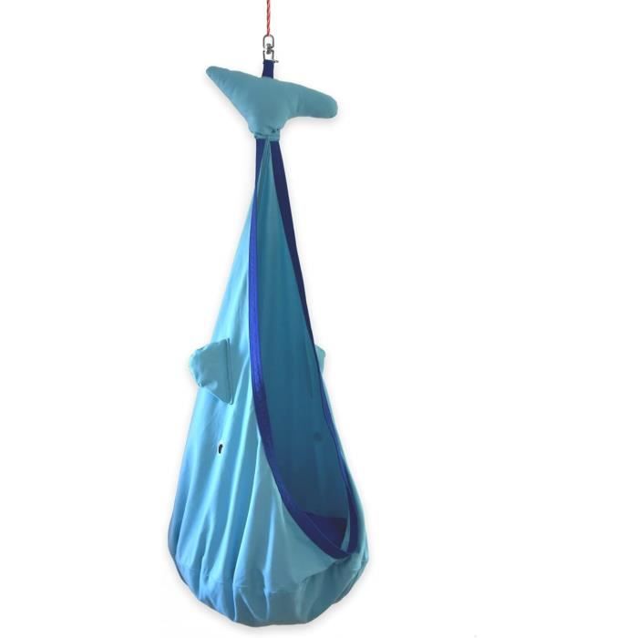 Niche Suspendue Gonflable Pour Enfants Avec Lumières LED | 16 Couleurs, 7 Modes | Coussin Inclus | Pour Intérieur Et Extérieur - 5