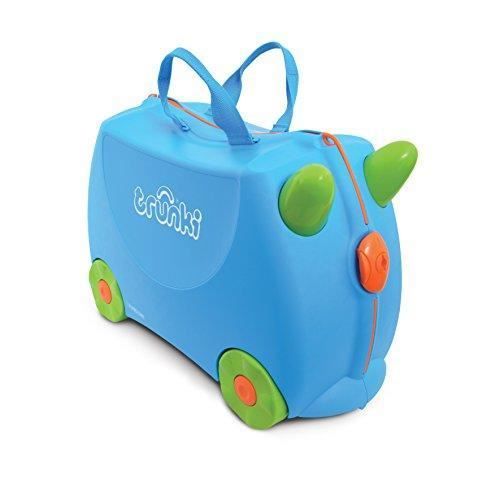 trunki - valise   ride-on suitcase bagage enfant, 46 cm, 18 l, bleu