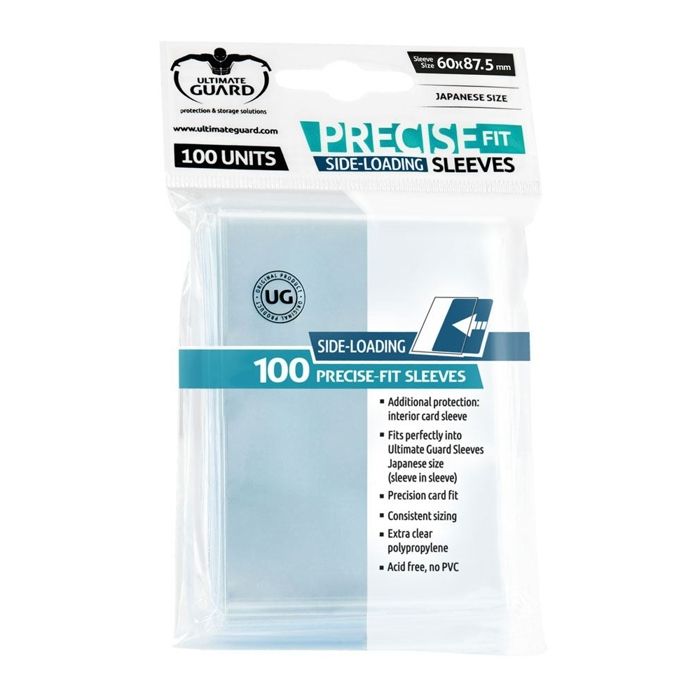 100 pochettes Side Loading Precise Fit Sleeves format japonais - Ultimate Guard