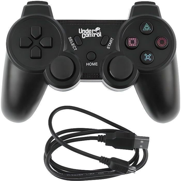 UNDER CONTROL Manette bluetooth PS3 - Noire