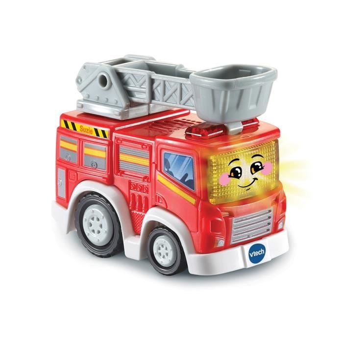 Tut Tut Bolide Camion pompier Suzie alerte incendie version FR Vehicule SOS Secours Vtech Set Jouet 1er age et carte