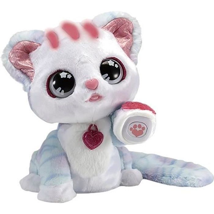 Vtech Chat Calin Ruby Glitter Tattoo 22 Cm Peluche Bleu Blanc 3 Pieces Cdiscount Jeux Jouets