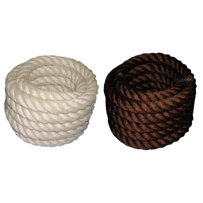 Corde de rampe - 6m - Marron