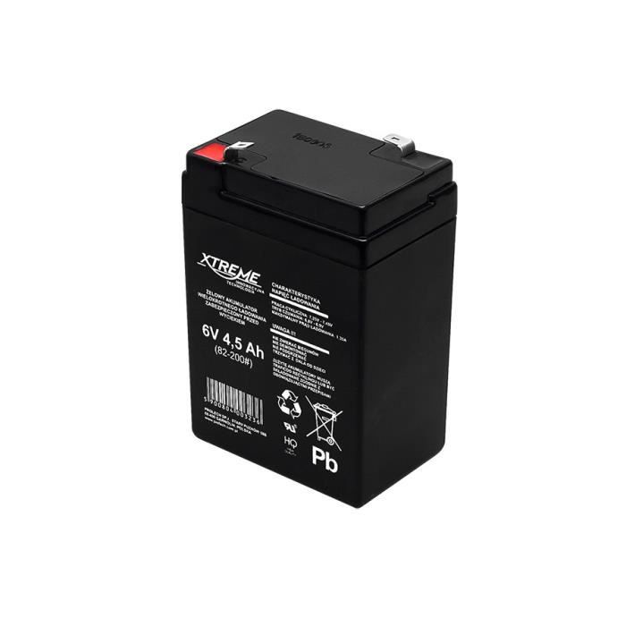 Batterie gel rechargeable 6V 4.5Ah sans entretien Xtreme