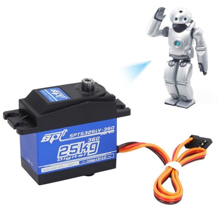 Servomoteur Numérique INJORA 35 Kg – Rotation 360° Imperméable Pour Voiture RC, Crawler, Bateau Et Modèle Réduit