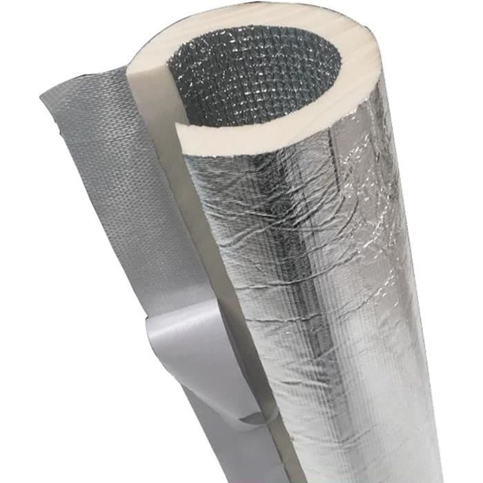 Tuyau d'isolation en Papier d'aluminium YSTP - Diamètre intérieur 133mm -  Épaisseur 20mm - Antigel et étanche - Cdiscount Bricolage