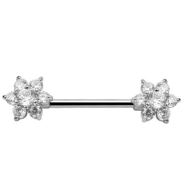 ANNEAU DE PIERCING,1921SRBagues Pour Tétons En Zircon, 1 Paire, Nouveau, Bijoux De Corps