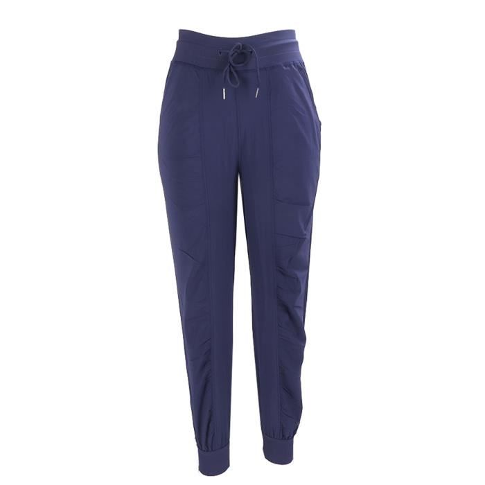 Pantalon Jogging 3/4 Femme En Coton - Taille Haute élastique, Léger, Pour Yoga, Fitness, Loisirs été - 5