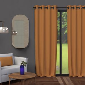 Rideau à Oeillets Arthur Beige - 135x250 Cm - 100% Polyester - Prêt à Poser - Décoration Tendance - 8