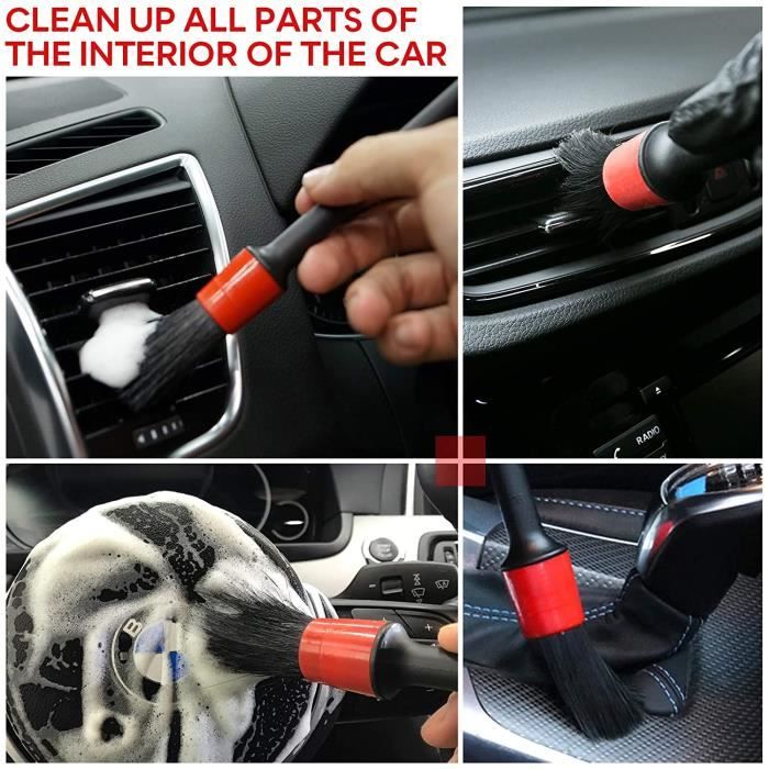 XIGUA Zabernim Lot De 2 Brosses De Nettoyage Pour Intérieur