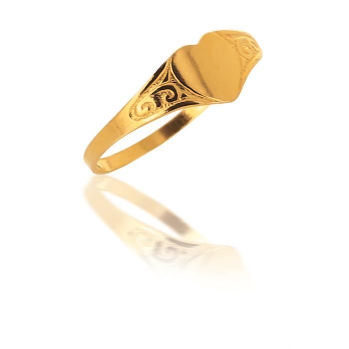 Chevaliere Bebe Or Jaune 18 Carats