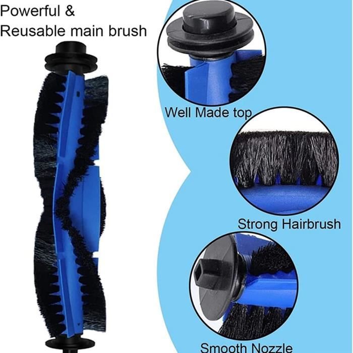 Kit D'aspirateur Robotique Avec Brosse Latérale Filtre à Chiffon Brosse Principale Pour Proscenic 850t Clean Suits 88737500
