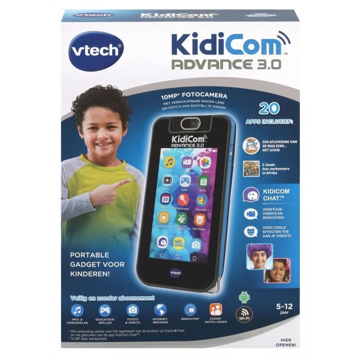 VTech téléphone pour enfants KidiCom Advance 3.0 junior 17 cm bleu - Cdiscount  Jeux - Jouets
