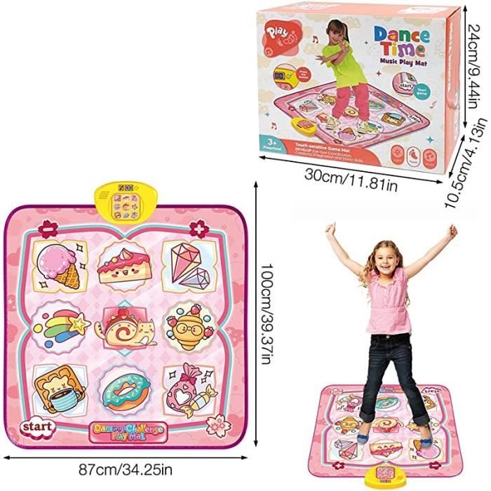 Tapis De Danse Licorne Avec LED Et 5 Modes De Jeu – Jouet Musical Pour Enfants 3 à 12 Ans, Antidérapant Et Pliable