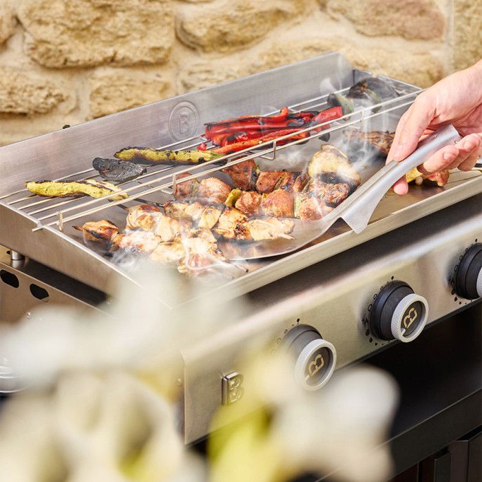 Plancha Gaz Silvia EVO Inox 3 Feux BRASERO BY FAVEX 7 95 KW 