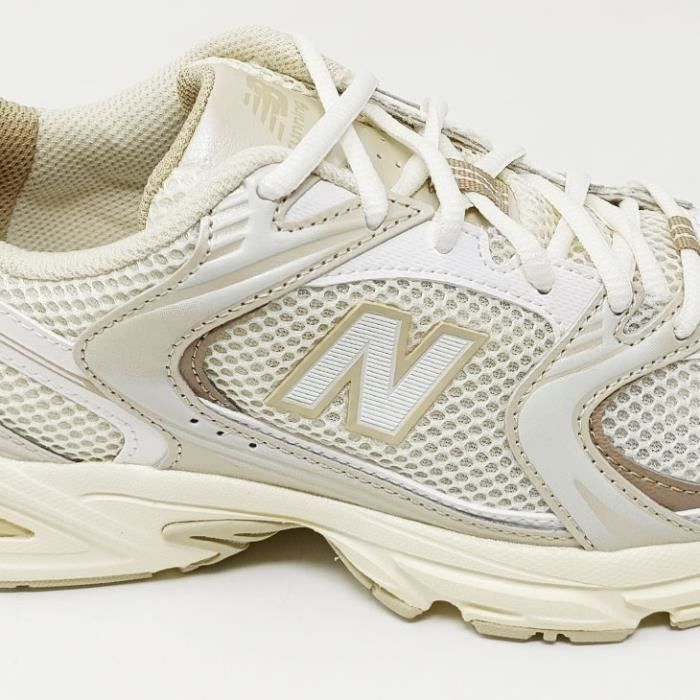 Basket New Balance 530 Beige Femme Textile Lacets Beige Cdiscount Chaussures