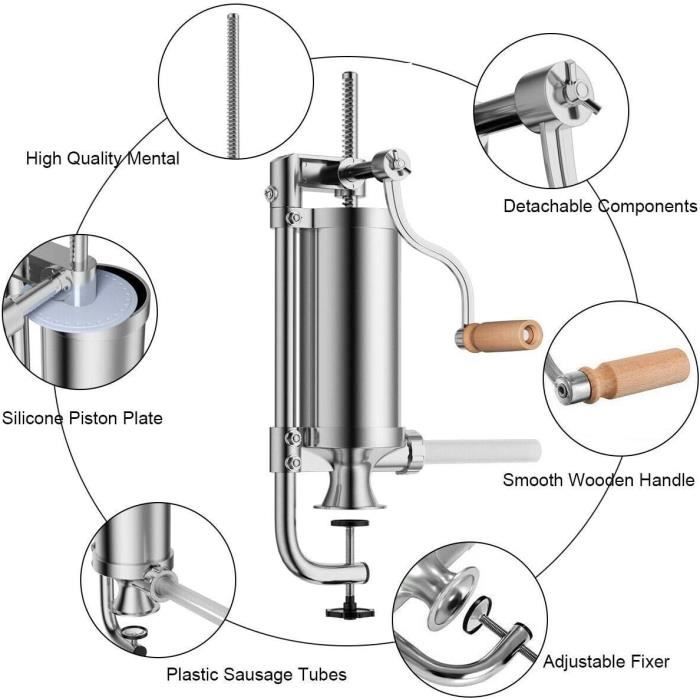Poussoir U00e0 Saucisses Manuel Inox 5 Kg Secteur Alimentaire | Enologia