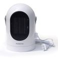 Chauffage électrique mobile soufflant 600W - Mini Radiateur pour maison hôtel salle de bains - Blanc-3