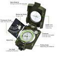 Camping Boussole Multifonction Professionnelle Orientation Militaire Portable avec Inclinomètre et Echelle Compas à Extérieur-3