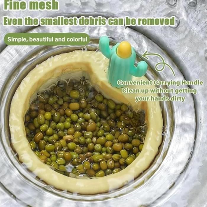 Filtre Évier Cuisine Avec 50 Mailles - Passoire Evier Pliable Avec Ventouses, Panier Crépine Pour Déchets Et Légumes