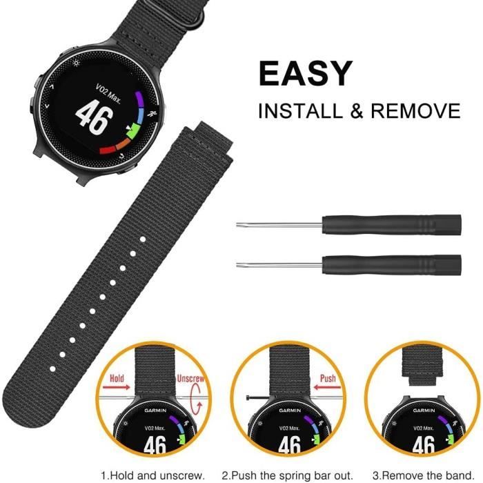 Bracelet Compatible avec Garmin Forerunner 235-220 - 230-620 - 630 - 735XT  Montre de Running GPS - Bracelets de Montre de [680] , - Achat/vente  bracelet de montre Neuf - Cdiscount