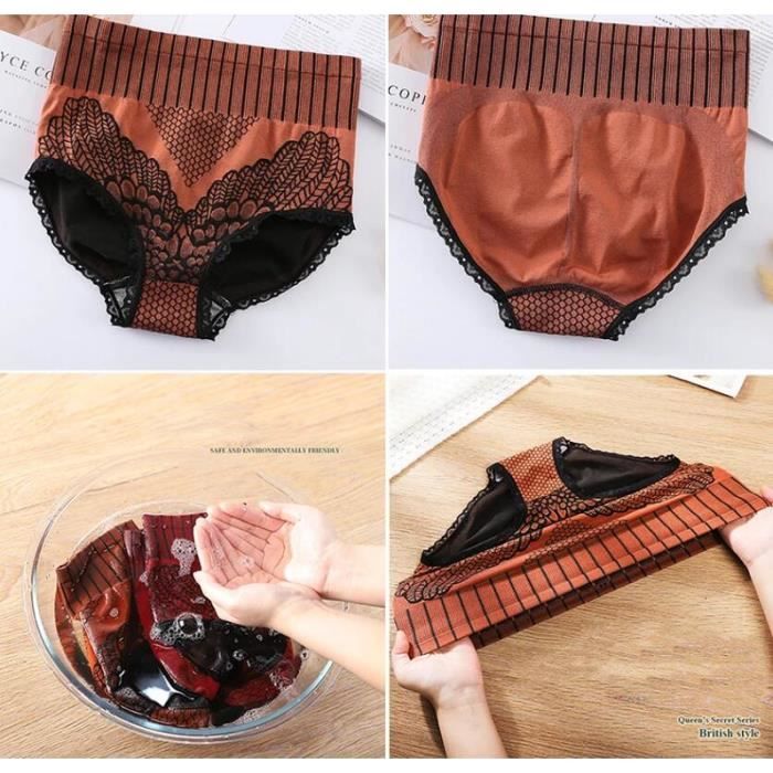 Culotte Sans Couture Femme Taille Haute - Respirante, Confortable, Invisible Sous Les Vêtements - 8