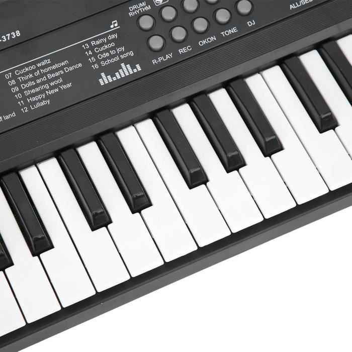 Acheter BIGFUN Orgue électronique USB 37 touches pour enfants Piano électrique avec microphone Noir Clavier électronique de musique numérique Haut-parleurs stéréo intégrés Acheter BIGFUN Orgue électronique USB 37 touches pour enfants Piano électrique avec microphone Noir Clavier électronique de musique numérique Haut-parleurs stéréo intégrés