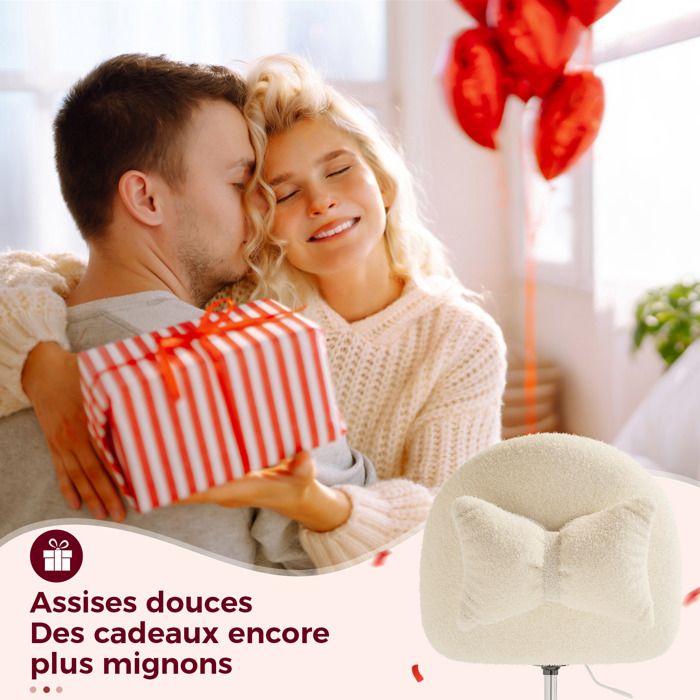 Chaise De Bureau Sans Accoudoirs, Sans Roulettes, Ergonomique