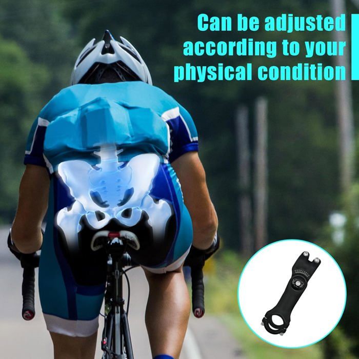 ULTECHNOVO Extension Potence Vélo - Rehausseur Guidon Ajustable 28,8 Mm, Alliage, Pour VTT Route Et Hybride