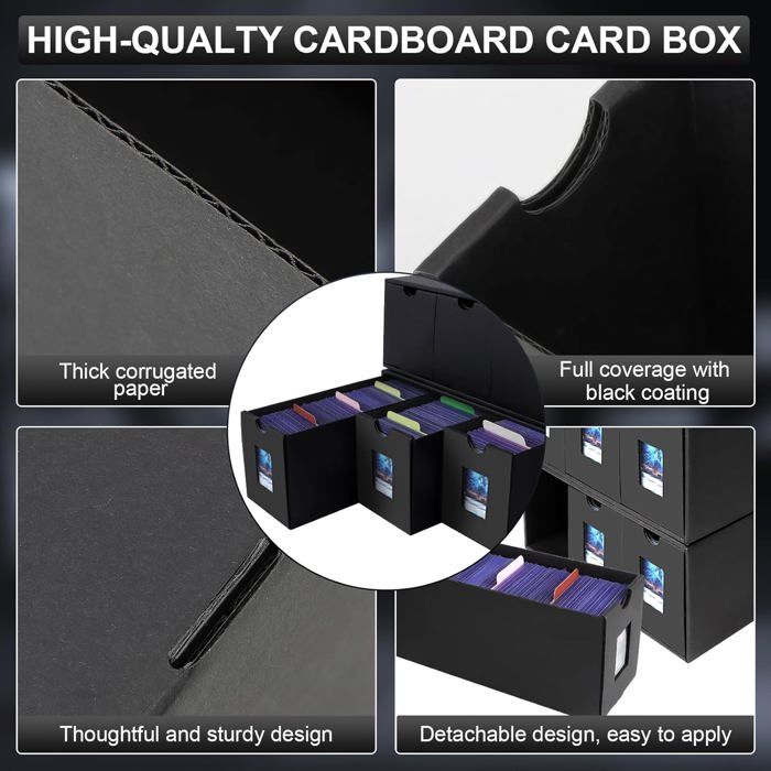 Boîte De Rangement Pour Cartes MTG – Cuir PU, Fermeture Magnétique, Capacité 120+ Cartes – Étui Compact Et élégant – Cadeau Idéal Joueur